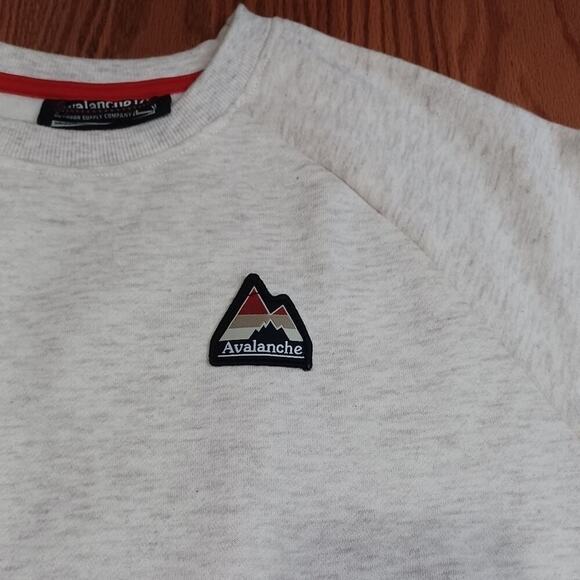 Avalanche Outdoor Supply Company Sweater sz:Medium Grey/Navy Blue - Picture 3 of 5